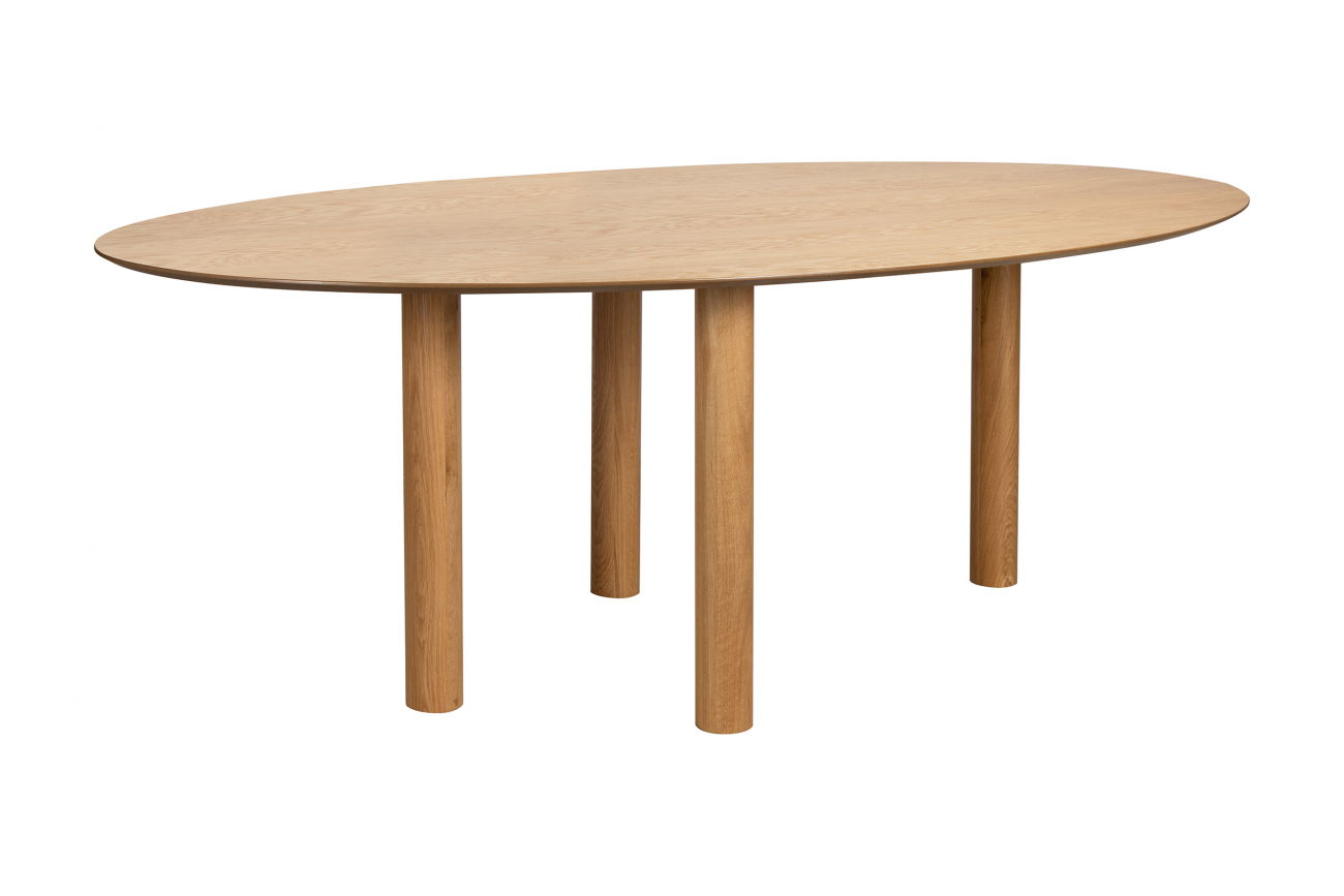 Ruokapöytä 'Uovo' 220x115cm - Luonnonvärinen